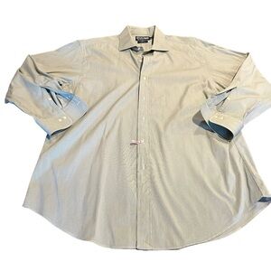 Polo by Ralph Lauren Men’s Classic Fit Pinstriped Button Up Shirt  17 1/2 32/33.